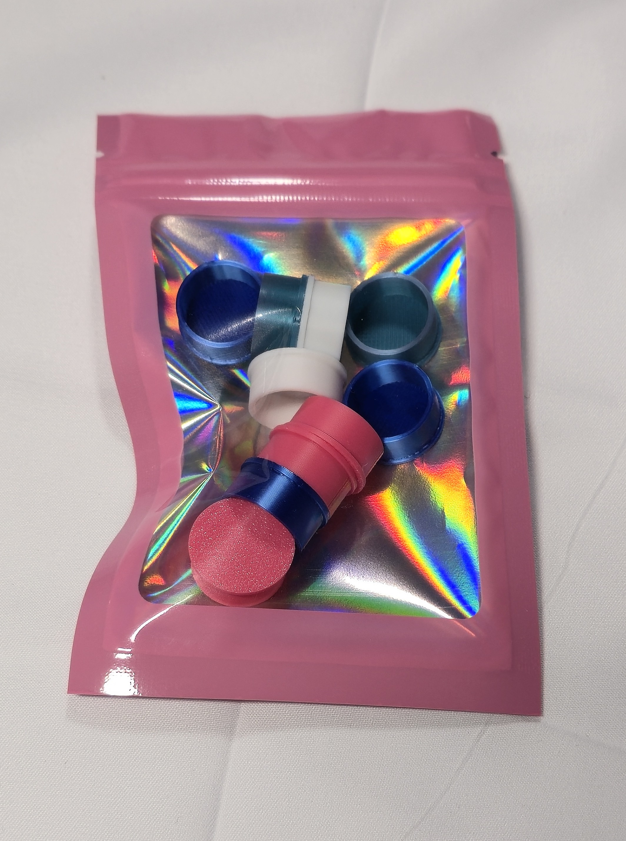 Vial Caps 3 mL Assorted Colors (10 Caps)