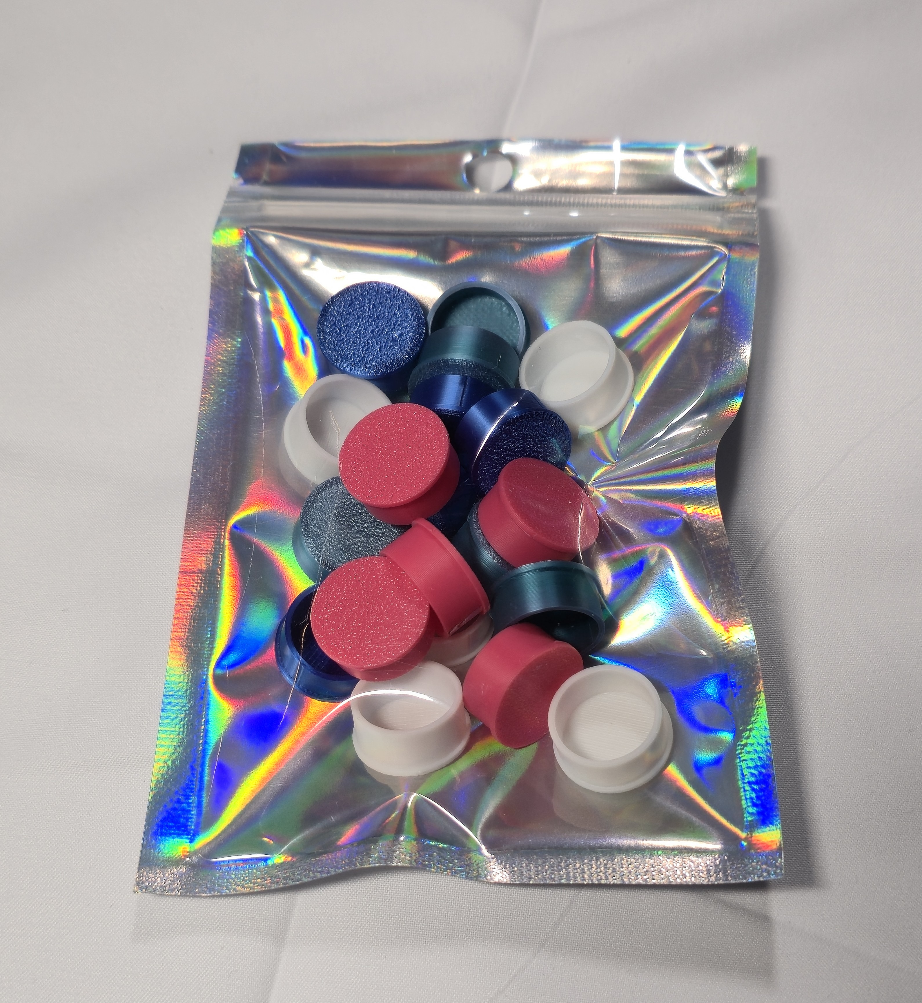 Vial Caps 3 mL Assorted Colors (20 Caps)